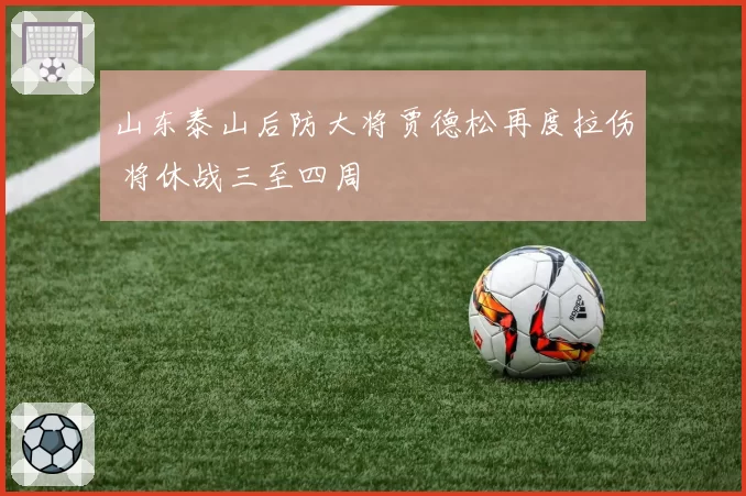 山东泰山后防大将贾德松再度拉伤 将休战三至四周